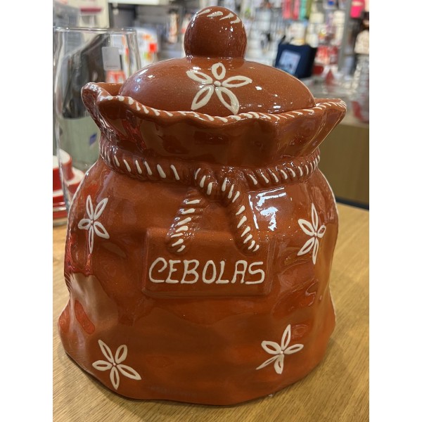 Tarro cebollas cerámica