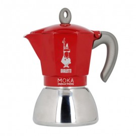New Moka induction 2 tazas roja