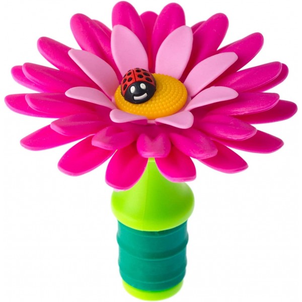 Tapon de botella silicona Flor