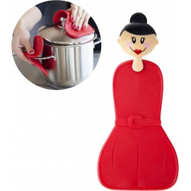 Agarrador de silicona con gancho y ventosa