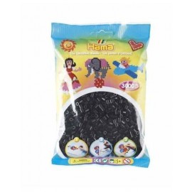 Hama midi negro 3000 piezas