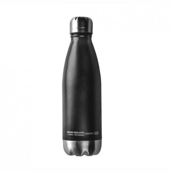 Botella Termo Central Park Black-Silver