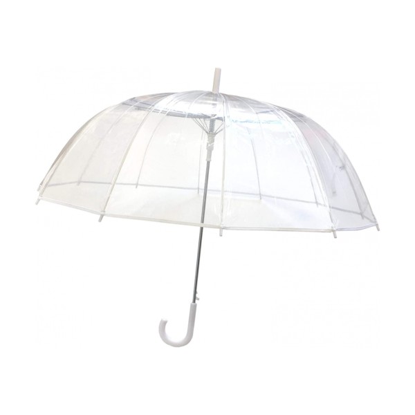 Paraguas automático anti viento lunares plata Smati