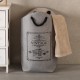 Panier a linge gris vintage