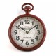 Reloj de pared 22 cm rojo