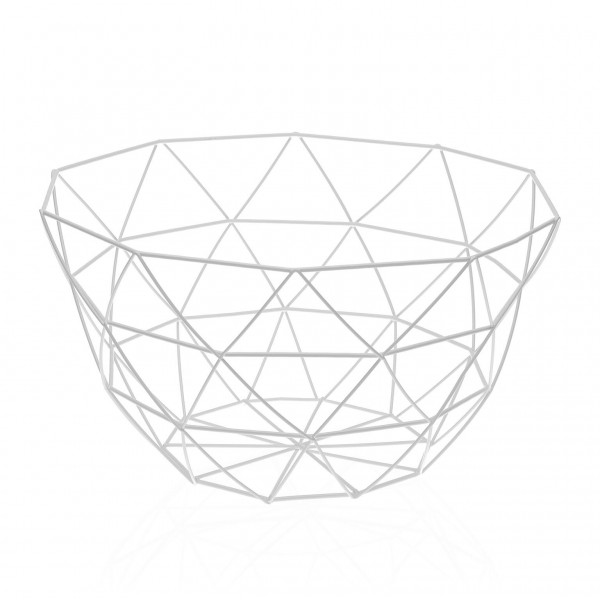 Frutero metal blanco