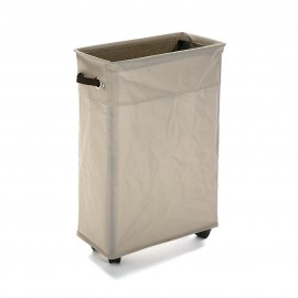 Cesto ropa sucia beige estrecho