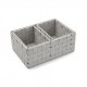 Set de 3 cestes gris