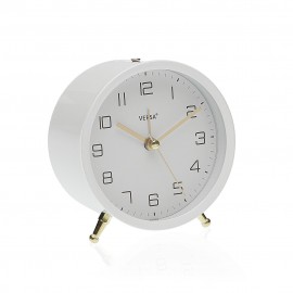 Reloj despertador blanco
