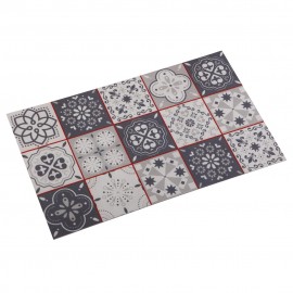 Tapis de cuisine grey mosaic