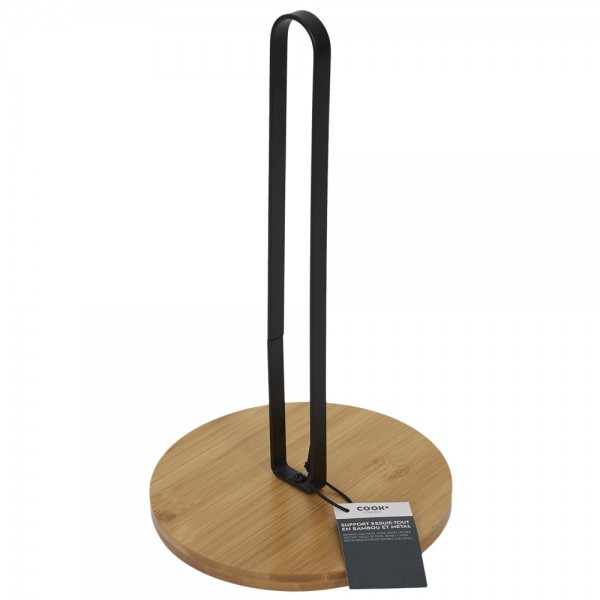 Support essuie-tout en bambou