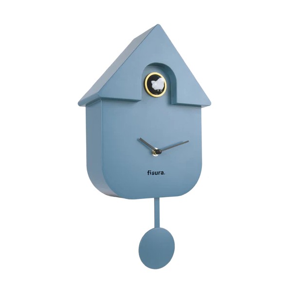 Horloge coucou bleu