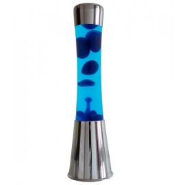 Lampe lave tower bleu