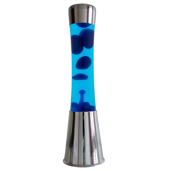 Lampe lave tower bleu