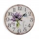 Reloj de pared flores