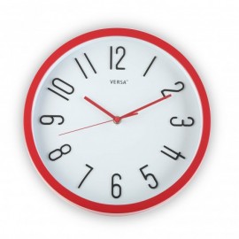 Horloge cuisine rouge 30 cm