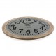 Reloj de pared madera y metal 70 cm