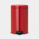 Cubo newicon pedal 20 l. rojo Brabantia