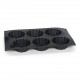 Moule en silicone platino pour 6 muffins canalé