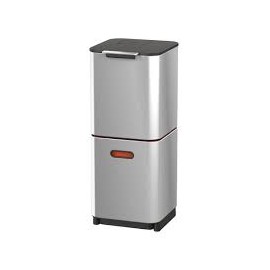 Unidad de reciclaje 40 litros Totem Compact acero Joseph Joseph