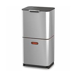 Poubelle Joseph Joseph 60 l. Totem Compact acier