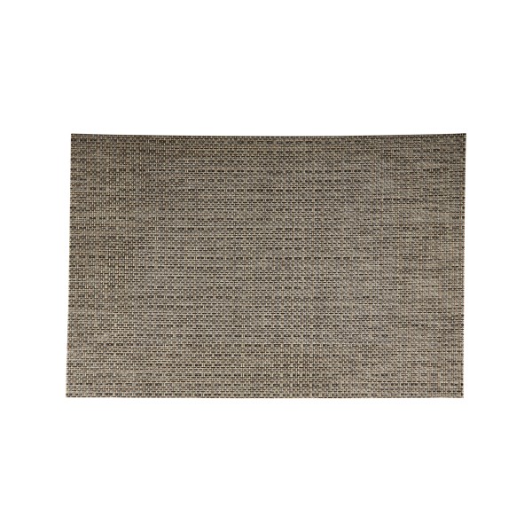 Mantel individual Pvc trenzado beige y negro