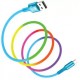 Cable de recharge USB type C or lightning rainbow