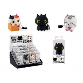 Memoria USB gatitos 32Gb