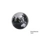 Globe auto-rotatif noir