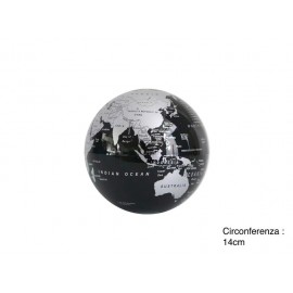 Globe auto-rotatif noir