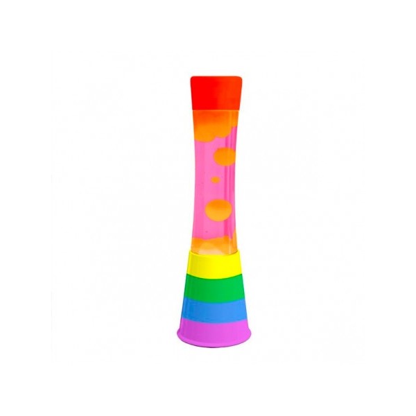 Lampe lave tower arc en ciel