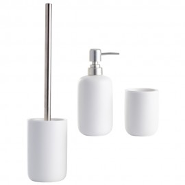 3 pieces toilette ensemble blanc