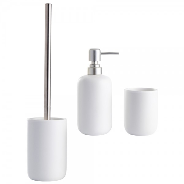 3 pieces toilette ensemble blanc