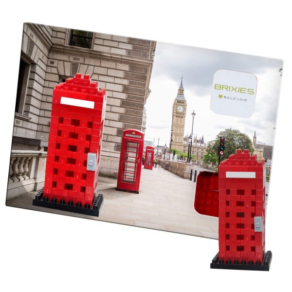 Nano block Brixies Postal Telephone box