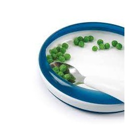 Assiette d'apprentissage bleu