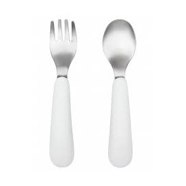 Fourchette et cuillere bleu