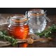 Tarro de vidrio para miel 0.4L+aplicador madera