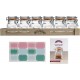 Set 6x tarros de vidrio para especias clip top Kilner