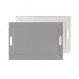 Plateau freeform 55 x 41 gris / blanc
