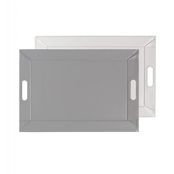 Bandeja freeform 55 x 41 gris / blanco