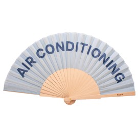 Abanico "Air conditioning "azul