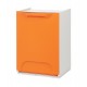 Cubo reciclaje individual naranja