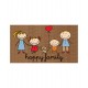 Felpudo Happy family 70 x 40