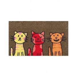 Felpudo gatos colores 70 x 40