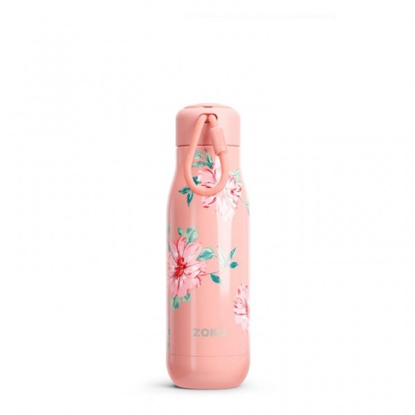 Bouteille Thermique Zoku rose fleur 500 ml