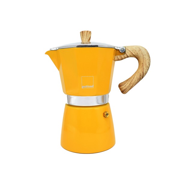 Cafetera Zenezia 3 tajas inducción Amarilla