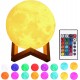 Lampe LED lune couleurs