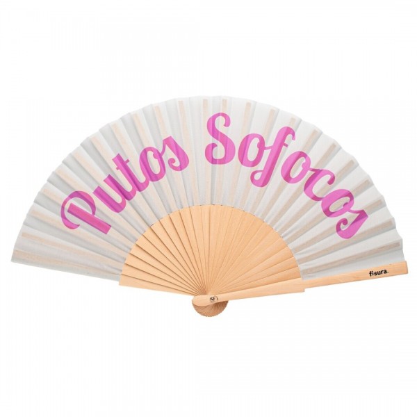 Eventail "Putos sofocos " vert