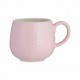 Taza 35cl. c/relieve HONEYCOMB pink gres