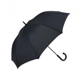 Paraguas automático liso negro.